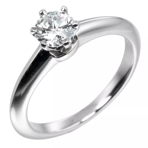 Tiffany & Co. Jewelry - TIFFANY&Co. Solitaire Ring 0.39ct VS1/E/GOOG Pt950Platinum/diamond #3.9(US...